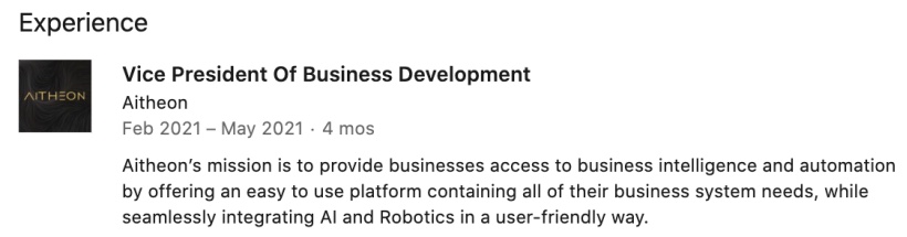 Aitheon кидает на бабки даже иностранных работников